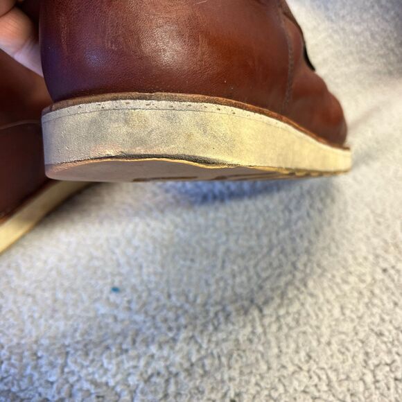 Red Wing Boots Men 12 Waterproof Shoes 6 Inch Safety Toe Boot Leather NO INSOLES - Picture 8 of 9